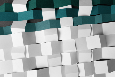 Abstract background, composition with paper stripesの写真素材