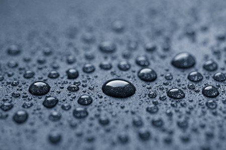 Water drops on a rough surfaceの写真素材