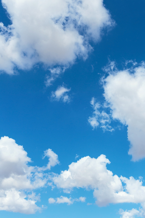 Clouds in the blue sky, backgroundの写真素材