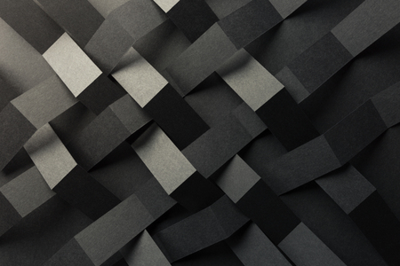 Composition abstract of geometric shapes, dark background の写真素材