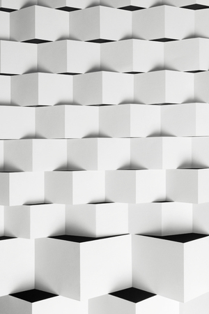 Strips of paper in geometric shapes for abstract backgroundの写真素材