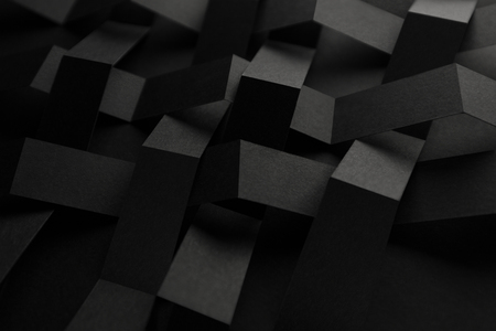 Black and white abstract background, geometric compositionの写真素材