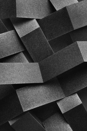 Black stripes in abstract geometric backgroundの写真素材