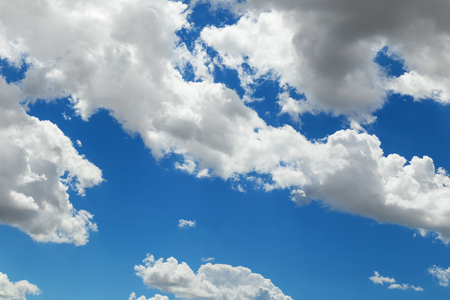 Clouds in the blue sky, backgroundの写真素材