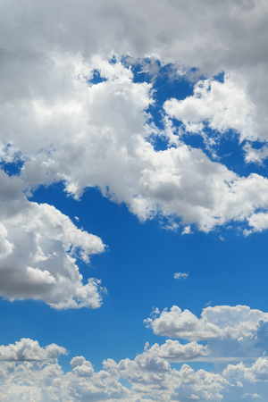 Clouds in the blue sky, backgroundの写真素材