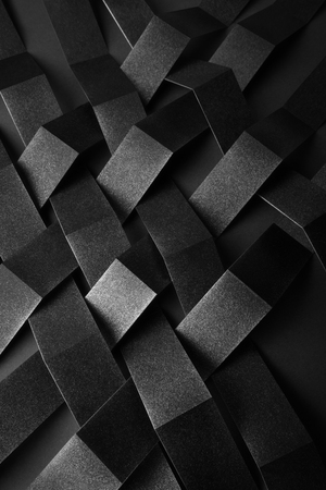 Composition of black stripes, abstract geometric backgroundの写真素材