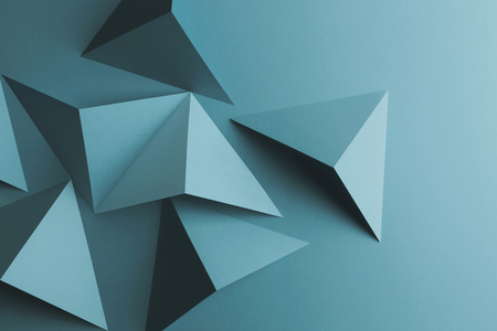 Abstract composition with polygonal shapes, texture backgroundの写真素材