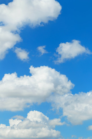 Clouds in the blue sky, natural backgroundの写真素材