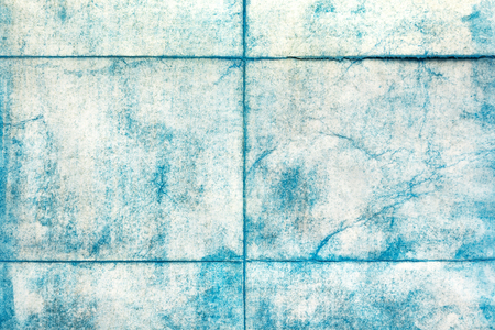 Crumpled sheet of paper with creases, texture backgroundの写真素材