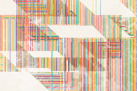 Geometric design with colorful lines, texture backgroundの写真素材