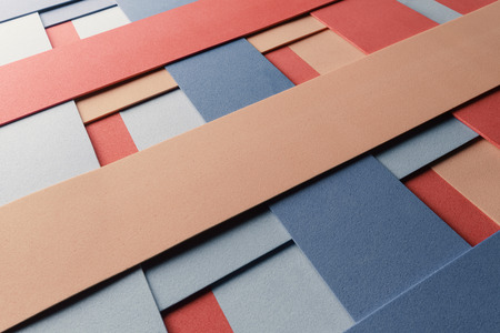 Geometric composition in perspective, abstract background, 3d illustrationの写真素材