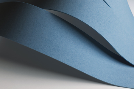 Macro image of blue curved elementsの写真素材