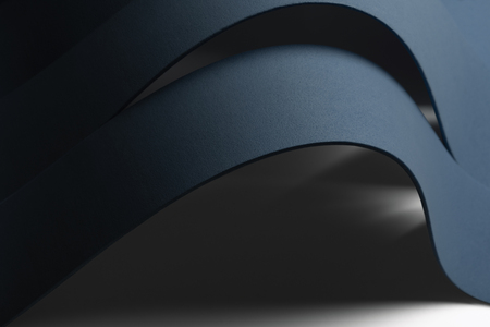 Macro image of blue curved elementsの写真素材