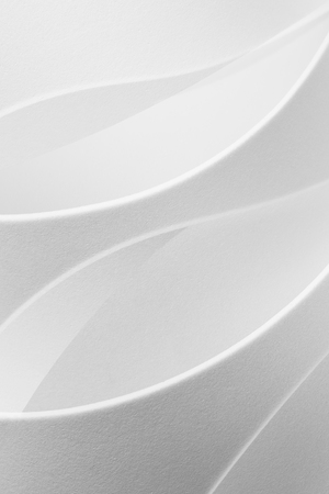 Macro image of curved elements, white abstract backgroundの写真素材
