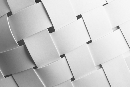 Close-up of intertwined white elements for abstract backgroundの写真素材
