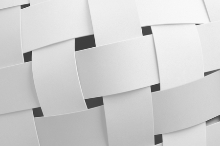 Close-up of intertwined white elements for abstract backgroundの写真素材