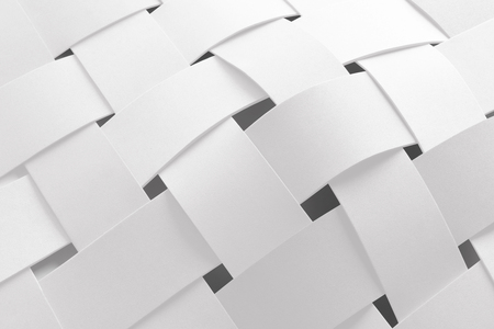 Close-up of intertwined white elements for abstract backgroundの写真素材