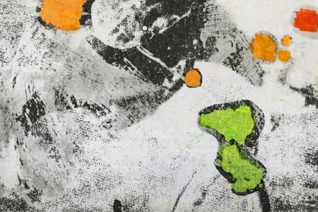 Abstract background, old battered and stained paper, halftones texturesの写真素材