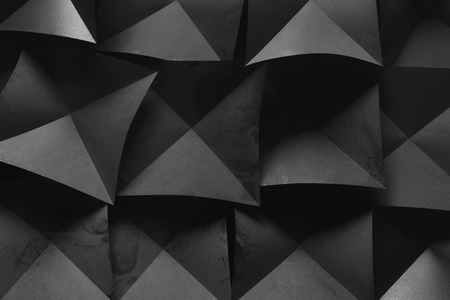 Geometric shapes of gray paperの写真素材