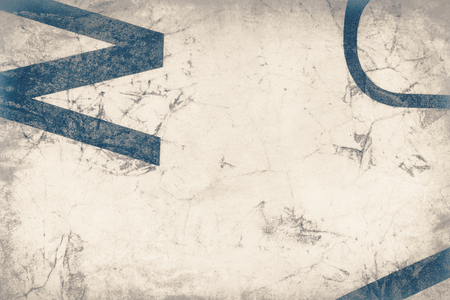 Close-up of letters on creased paper, details, texture backgroundの写真素材