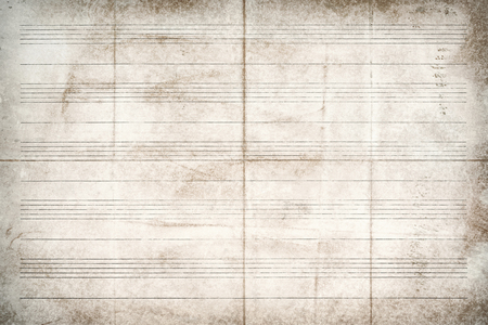 Old sheet music without notes, backgroundの写真素材
