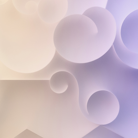 Composition with decorative elements for abstract background, 3d illustrationの写真素材