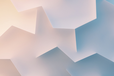 Composition with geometric elements for abstract background, 3d illustrationの写真素材