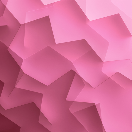 Geometric elements with gradient color background, 3d illustration abstractの写真素材