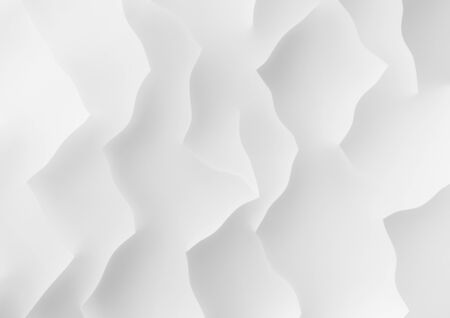 Composition with white paper elements, abstractの写真素材