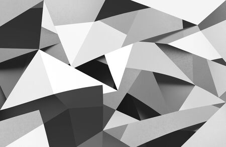 Abstract geometric composition with triangular shapes, backgroundの写真素材