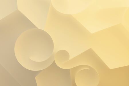 Shapes and lines in colorful background, abstract 3d illustrationの写真素材
