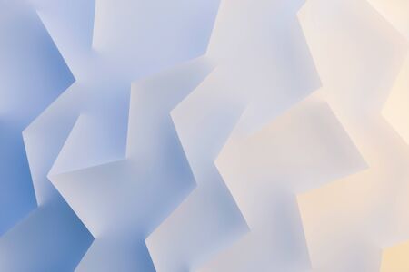 Shapes and lines in colorful background, abstract 3d illustrationの写真素材