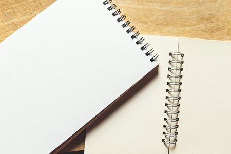 Note pads on the table, directly above