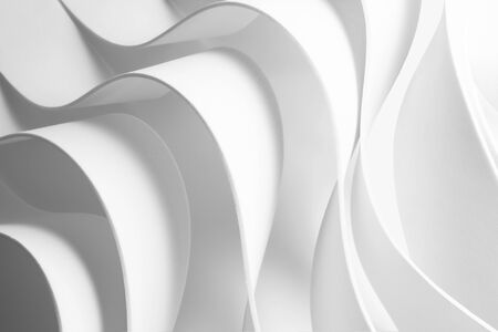 Structure made from white elements, abstract backgroundの写真素材