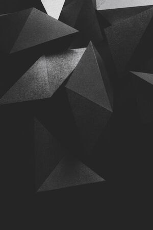 Composition abstract made elements of paper, geometricの写真素材