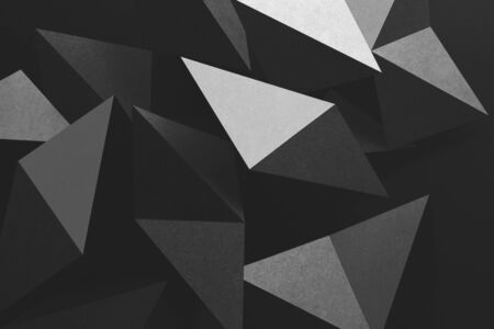 Composition abstract made elements of paper, geometricの写真素材