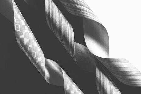 Abstract shapes in empty space, elements made paperの写真素材