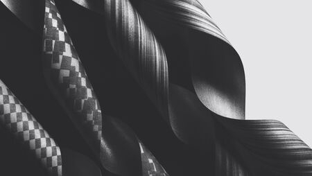 Abstract shapes in empty space, elements made paperの写真素材