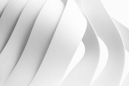 pattern made with curved elements, architecture abstract, 3d illustrationの写真素材