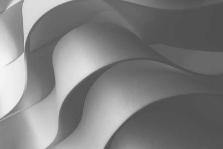 Waves elements gray background, abstractの写真素材