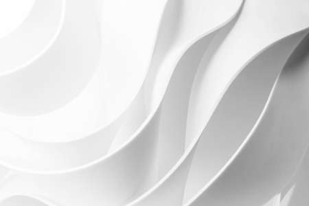 Waves elements on white background, abstractの写真素材