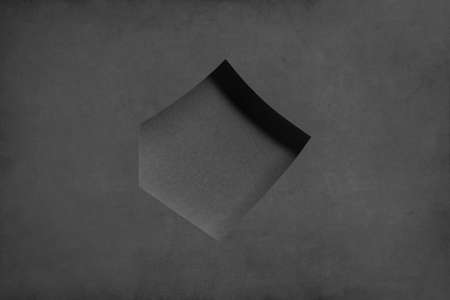 Abstract, hole on gray surfaceの写真素材