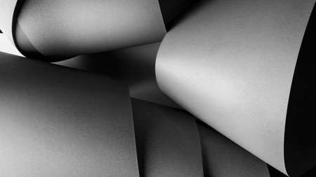 Gray elements close-up, detail of wavy shapes