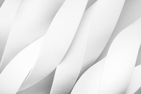 Composition with wavy elements, white background