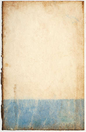 Close up of old paper sheet aged, texture backgroundの写真素材