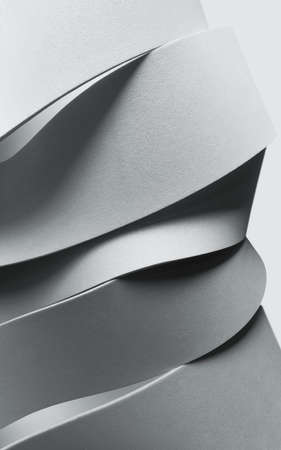 Composition with wavy elements, architectural concept