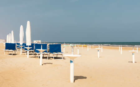 End of season beach, beautiful viewの写真素材