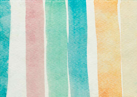 Drawing paper with colorful brush strokesの写真素材