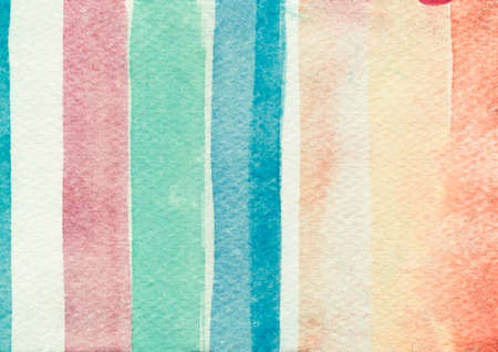 Drawing paper with colorful brush strokesの写真素材