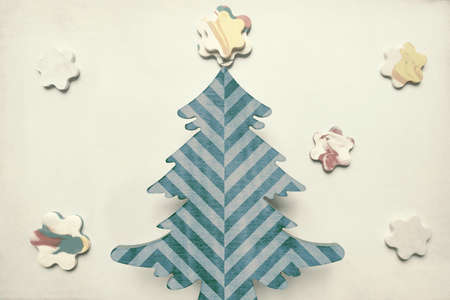 Decorative elements on white, texture backgroundの写真素材